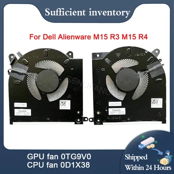 Новый 4Pin DC12V 0D1X38 D1X38 0TG9V0 TG9V0 Для Dell Alienware M15 R3 M15 R4 Ноутбук CPU GPU Вентилятор Охлаждения