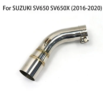 Обновление 51 мм Для SUZUKI SV650 SV650X 2016-2020 2021 Мотоцикл Выхлопная Труба Среднего Звена Глушитель Соединительная Секция Модифицированные Детали Изображение 2