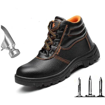 Обувь для защиты от ударов, мужская рабочая обувь на износостойкой резиновой подошве, защита от проколов, рабочая обувь M1148