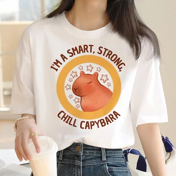 Одежда Capybara мужская аниме графическая эстетическая футболка vintage y2k