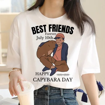 Одежда Capybara мужская аниме графическая эстетическая футболка vintage y2k Изображение 2