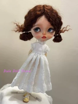 Одежда для куклы Dula, платье с вышитым вырезом, платье Blythe ob24 ob22 Azone Licca ICY JerryB 1/6, Аксессуары для Кукол Bjd Изображение 2