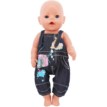 Одежда Для Куклы Детские Топ, Брюки, Пальто Аксессуары Для Куклы 43 см Reborn Baby и 18 дюймов American Pop Girl Игрушки Нашего Поколения Изображение 2