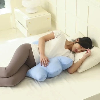 Однотонная подушка для защиты талии беременных женщин, Боковая подушка для сна, U-образная подушка для живота, Многофункциональная подушка Four Seasons Home Изображение 2