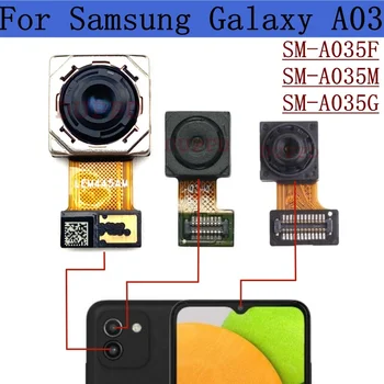 Оригинальная Передняя Камера Заднего Вида Для Samsung Galaxy A03 SM-A035F A035G A035M Задняя Широкоформатная Основная Камера Модуль Гибкий Кабель