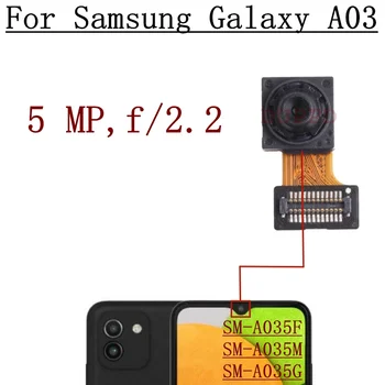 Оригинальная Передняя Камера Заднего Вида Для Samsung Galaxy A03 SM-A035F A035G A035M Задняя Широкоформатная Основная Камера Модуль Гибкий Кабель Изображение 2