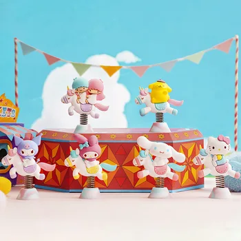 Оригинальные аниме Hello Kitty Mystery Boxes Фигурка Каваи Куроми, кукла My Melody, Украшение рабочего стола, Мультяшные игрушки, Подарок на День рождения