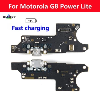 Оригинальный разъем для док-станции, зарядное устройство Micro USB, порт для зарядки, плата гибкого кабеля для Motorola Moto G8 Power Lite, запасные части