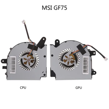 Охлаждение Ноутбука CPU GPU Вентиляторы Для MSI GF75 Thin 9SC-027 GF75 8RC GF75 8RD Ноутбук Видеокарта Вентилятор Радиатора DC5V 0.55A J60A