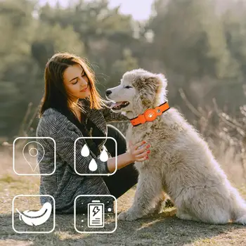 Ошейник для собак с GPS-трекером 2 в 1, устройства для отслеживания домашних животных, совместимые с ошейником Mitag для собак и кошек (только IOS) Изображение 2