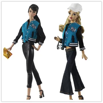 Пальто + брюки + сумка, комплект одежды для куклы 30 см, костюм для куклы Барби 1/6 BJD Xinyi FR ST / одежда для кукол