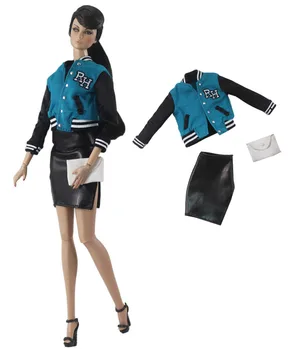 Пальто + брюки + сумка, комплект одежды для куклы 30 см, костюм для куклы Барби 1/6 BJD Xinyi FR ST / одежда для кукол Изображение 2