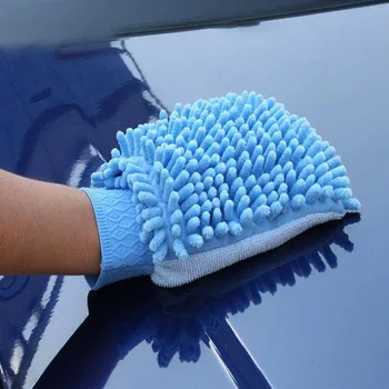 Перчатки для автомойки из синели, губка для протирки автомобиля из микрофибры, средство для чистки автомойки без царапин, Коралловый бархат, двустороннее средство для чистки автомобиля