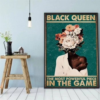 Плакат с вдохновляющей цитатой, настенное искусство чернокожих женщин, Моя леди, Будь добра, Настенное искусство для ванной, Домашний Кавайный декор для комнаты Изображение 2