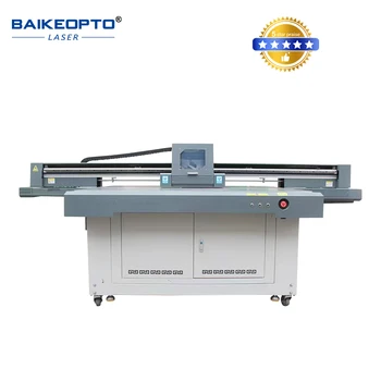 Планшетный принтер с УФ-чернилами CMYKW, большой принтер с площадью печати 1600 мм * 1300 мм, быстрая скорость, высокое разрешение BK-1613
