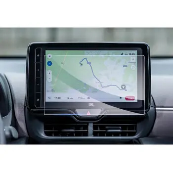 Пленка из Закаленного Стекла Для Toyota Yaris Cross 2021 2022 9-дюймовый Автомобильный информационно-развлекательный GPS-Навигационный Дисплей Защитная Наклейка Изображение 2