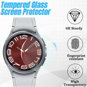 Пленка из закаленного стекла Подходит для Samsung Galaxy Watch 6 5 4 3 47 мм Classic 43 мм HD Anti-Fog Screen Protector Стеклянные пленки Изображение 2