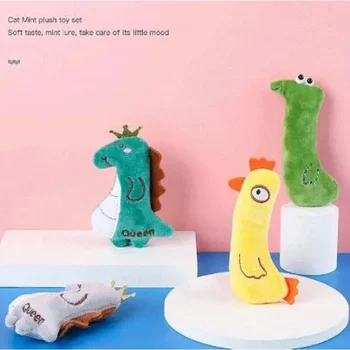 Плюшевая игрушка для домашних животных, устойчивая к кошачьим укусам, Интерактивная игра Cat Mint Self Hi Toy Изображение 2