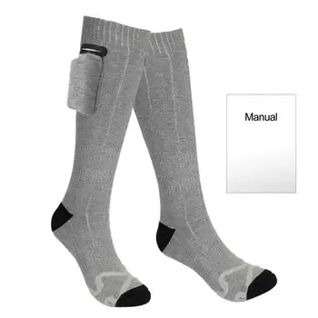 Погодные носки Моющиеся носки Перезаряжаемые электрические носки с 3 настройками нагрева для мужской грелки для ног Водонепроницаемые для охоты