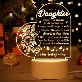 Подарок дочери, уникальный подарок на День рождения для дочери От Mothers Night Light, Рождественский подарок на день рождения, выпускной