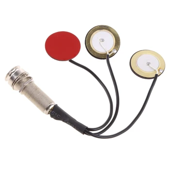 Подходит для Калимбы, пьезоконтактного микрофона, 3 датчика с разъемом для торцевых контактов.