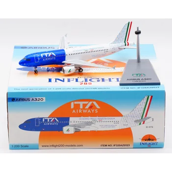 Полет самолета ITA Airways A320 в масштабе 1:200, Модель Реактивного самолета из Литого под давлением сплава EI-DTG, Коллекция Подарков, Игрушки, Подарки, Вентиляторы
