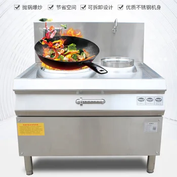 Популярная китайская газовая плита для приготовления пищи с подставкой для духовки Вок-плита Изображение 2