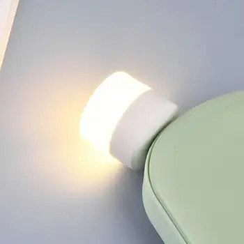 Портативная светодиодная лампа, Мини-ночник, Маленькая круглая лампа, книжные фонари, Маленькие круглые лампы для чтения, защита глаз, USB Светодиодная лампа освещения Изображение 2
