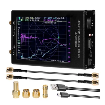 Портативный Векторный сетевой анализатор 50 кГц-1000 МГц Цифровой дисплей С сенсорным экраном Анализатор антенны MF HF VHF