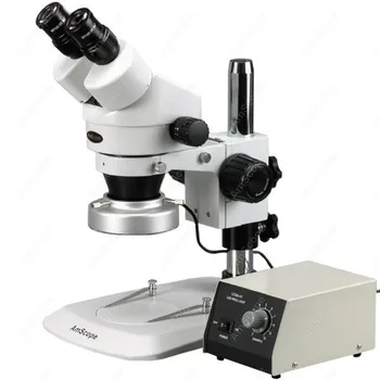 Поставки AmScope-Стереомикроскоп с 7-кратным-45-КРАТНЫМ Стереомикроскопом с 80-светодиодным алюминиевым кольцевым светильником SM-1BN-80M