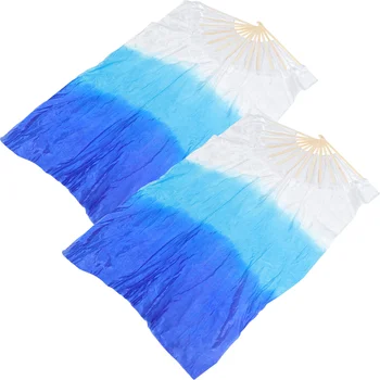 Принадлежности для квадратного танца Fan Yangko Складная ткань, Удлиняющая ткань для градиента цвета Изображение 2