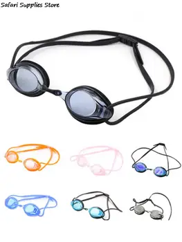 Профессиональные водонепроницаемые линзы для взрослых с защитой от запотевания и ультрафиолета, Мужские и женские очки для плавания, Регулируемые силиконовые очки для плавания