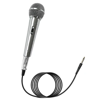 Профессиональный Конденсаторный Микрофон Серебристый Пластиковый Ручной Микрофон KTV Для Пения На Сцене