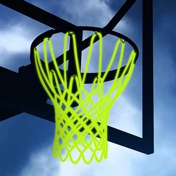 Прочная баскетбольная сетка-мишень Нейлоновая нить Спортивное кольцо Сетка Баскетбольная сетка на 12 петель Спорт на открытом воздухе Изображение 2