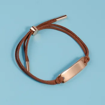 Регулируемые веревочные Мужские и женские кожаные браслеты, новый винтажный плетеный браслет ручной вязки, мужской женский браслет, ювелирные изделия JB0510