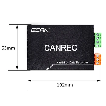Рекордер CANbus GCAN 402 с максимальной емкостью 128 ГБ Может использовать TF-карту Для записи данных шины в режиме реального времени
