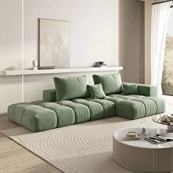 Роскошный тканевый диван Mordern для гостиной, диван-кровать из фланелевого материала, диван-кровать на 2/3/4 места, индивидуальный цвет