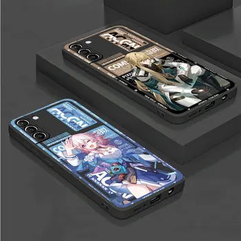 Роскошный Чехол для Samsung Galaxy S22 Plus S8 S23 FE Note20 Ultra 9 S10e S21Ultra S9 Чехлы Для телефонов Honkai Star Rail Serval Luka
