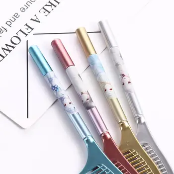 Ручка для подписи 0,5 мм, Школьные канцелярские принадлежности, Быстросохнущая гелевая ручка в форме гребенки, Нейтральная ручка для студентов, Гелевая ручка, шариковая ручка Изображение 2