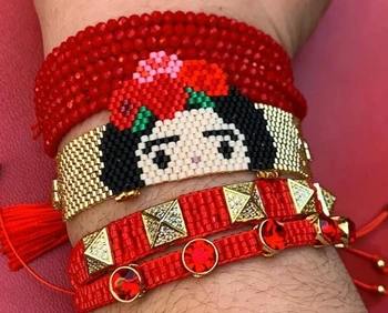 ручной работы оптом firda girl многоцветный браслет из бисера Миюки для женщин