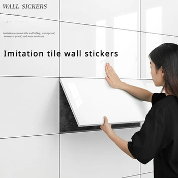 Самоклеящиеся Водонепроницаемые и влагостойкие наклейки на стену с имитацией мраморной плитки, настенные украшения, Алюминиевые пластиковые стеновые панели