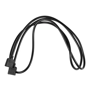 Светодиодные ленты RGB 4-контактный разъем-розетка, Удлинительный кабель, черный, 1 м Изображение 2