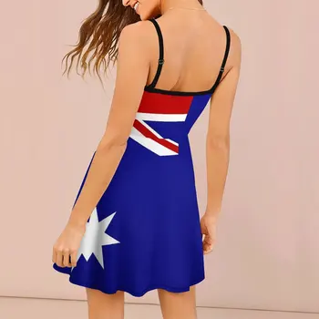 Сексуальное женское платье The Dress День Австралии Австралийский флаг Женское платье-слинг Горячая распродажа Коктейлей Забавная новинка Изображение 2