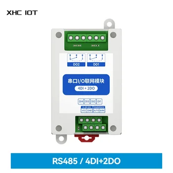 Сетевой модуль ввода-вывода с последовательным портом 4DI + 2DO Modbus RTU Промышленного класса MA01-AXCX4020 (RS485) Для сбора и мониторинга данных RS485