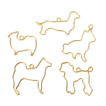Силиконовая форма Golden Dog Frame Литейные формы DIY Craft 3D Art Making Supplies Изображение 2