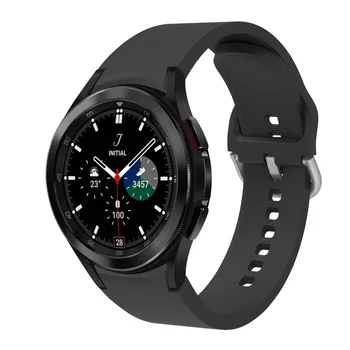 Силиконовый Ремешок Для Samsung Galaxy Watch 4 Classic 46 мм 42 мм 44 мм 40 мм Браслет Спортивные Смарт-Часы Ремешок Для Galaxy Watch4 Изображение 2