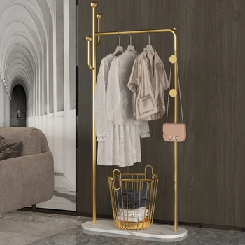 Скандинавский минимализм, современная металлическая вешалка для одежды, напольная вешалка для хранения шарфов, вешалка для одежды на дереве, мебель для спальни, прихожая Perchero