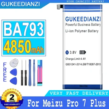 Сменный аккумулятор GUKEEDIANZI BA793 емкостью 4850 мАч для мобильного телефона Meizu Pro 7 Plus Pro7 Plus большой мощности Bateria Baterij + бесплатные инструменты