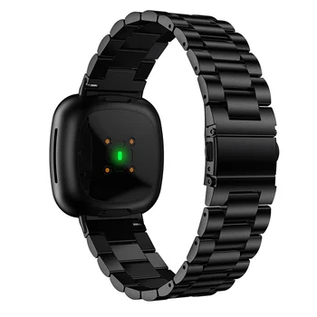 Сменный ремешок для часов из нержавеющей стали, смарт-браслет для часов Fitbit Versa 3 / Запчасти для часов Sense Изображение 2