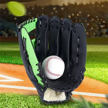 Спортивная бейсбольная перчатка на открытом воздухе, Бейсбольное оборудование для софтбола, левая рука для детей /подростков / взрослых, Тренировочные перчатки Изображение 2